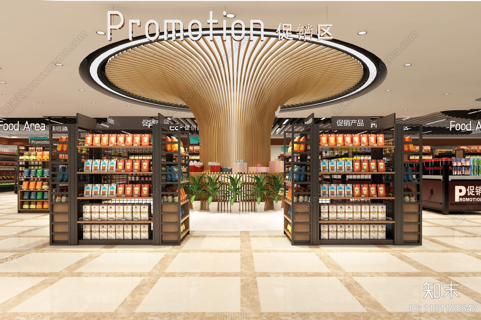 超市cad施工图下载【ID:1131155847】