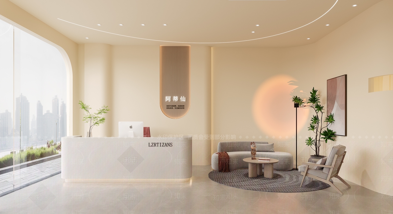 现代美甲店3D模型下载【ID:1131157529】