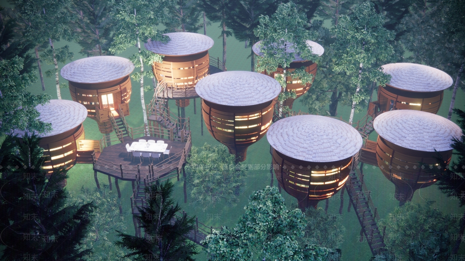 现代木屋SU模型下载【ID:1131158102】