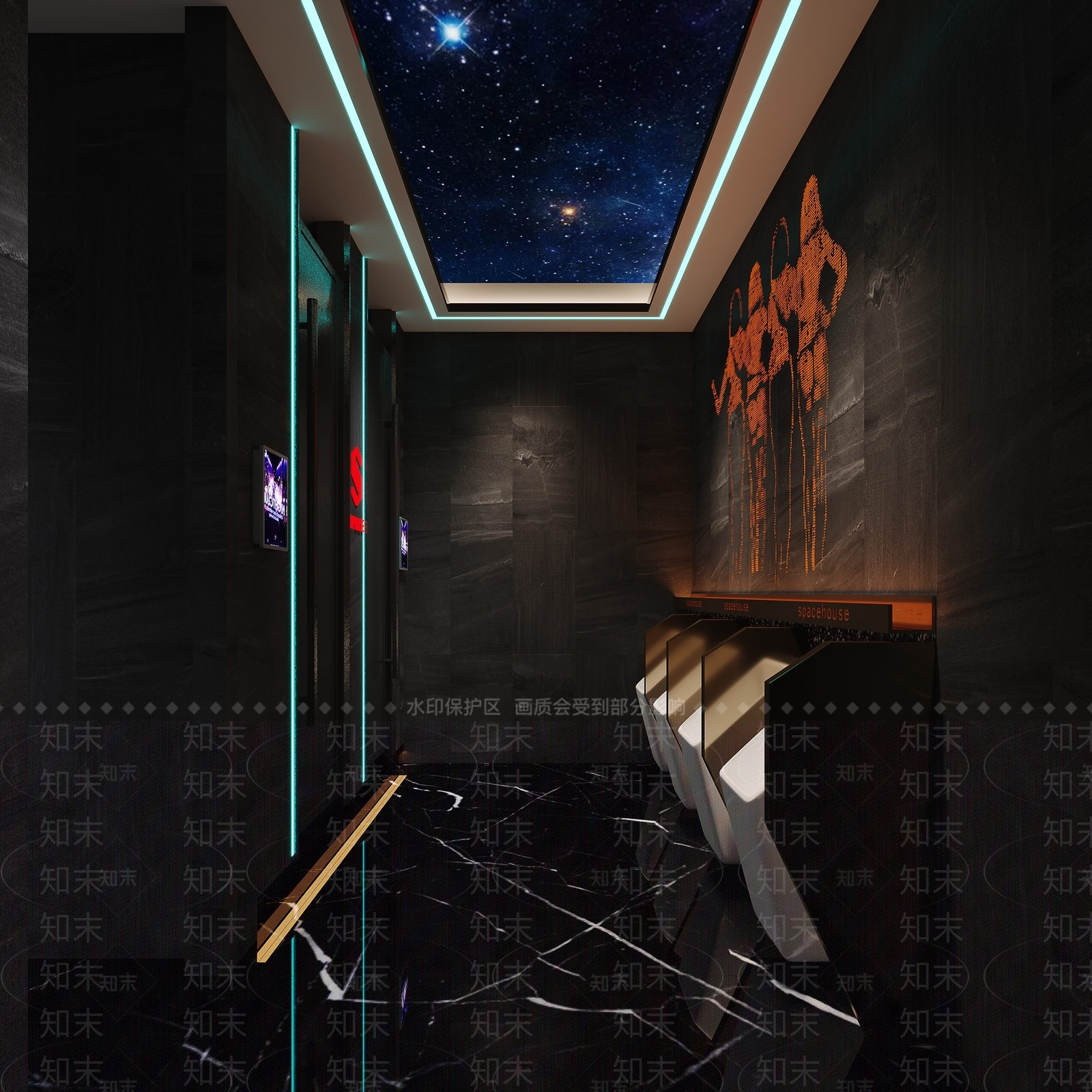 现代KTV卫生间3D模型下载【ID:1131160238】