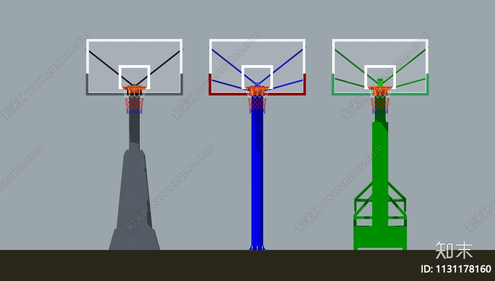 室内外篮球架SU模型下载【ID:1131178160】