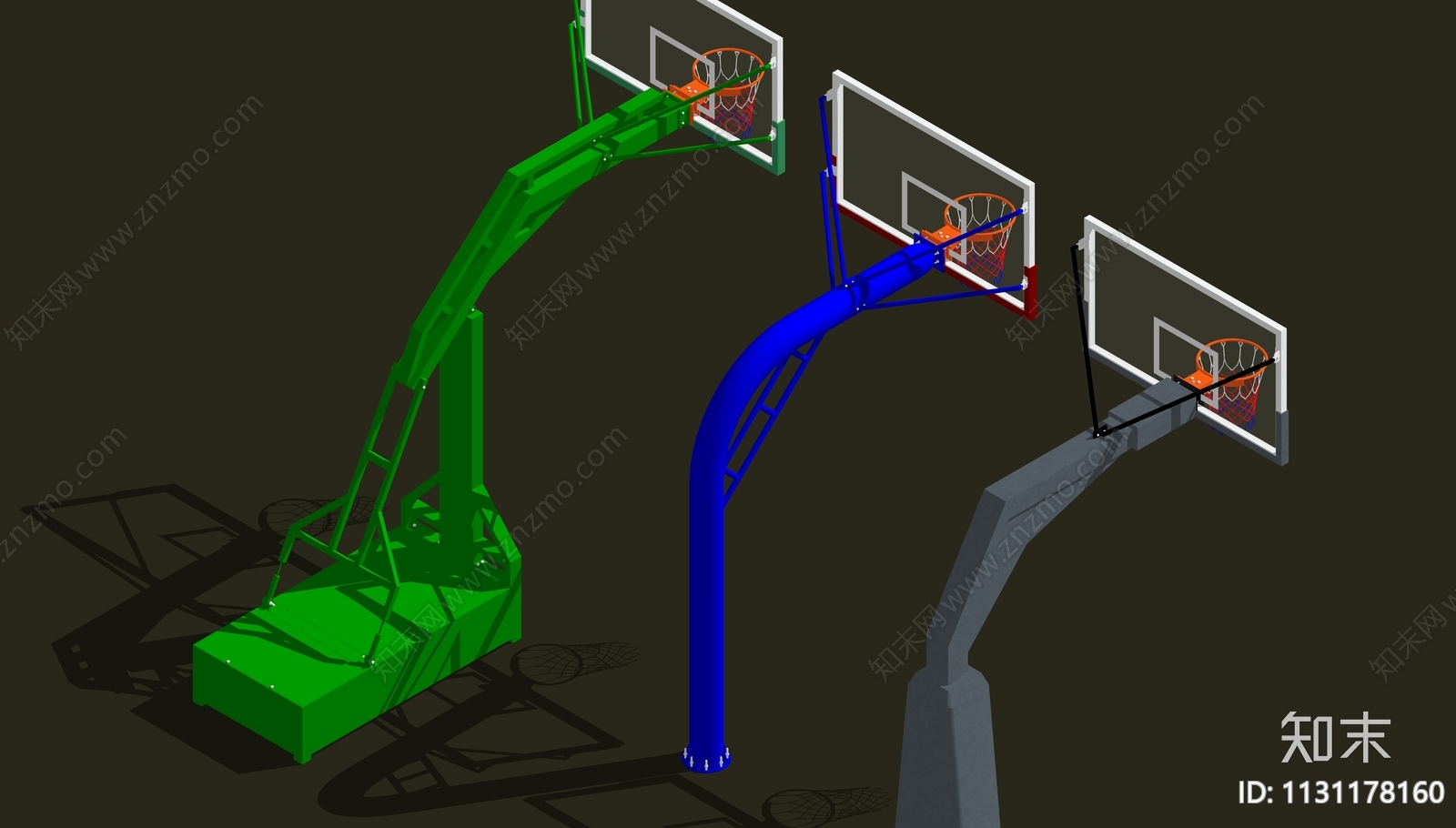 室内外篮球架SU模型下载【ID:1131178160】