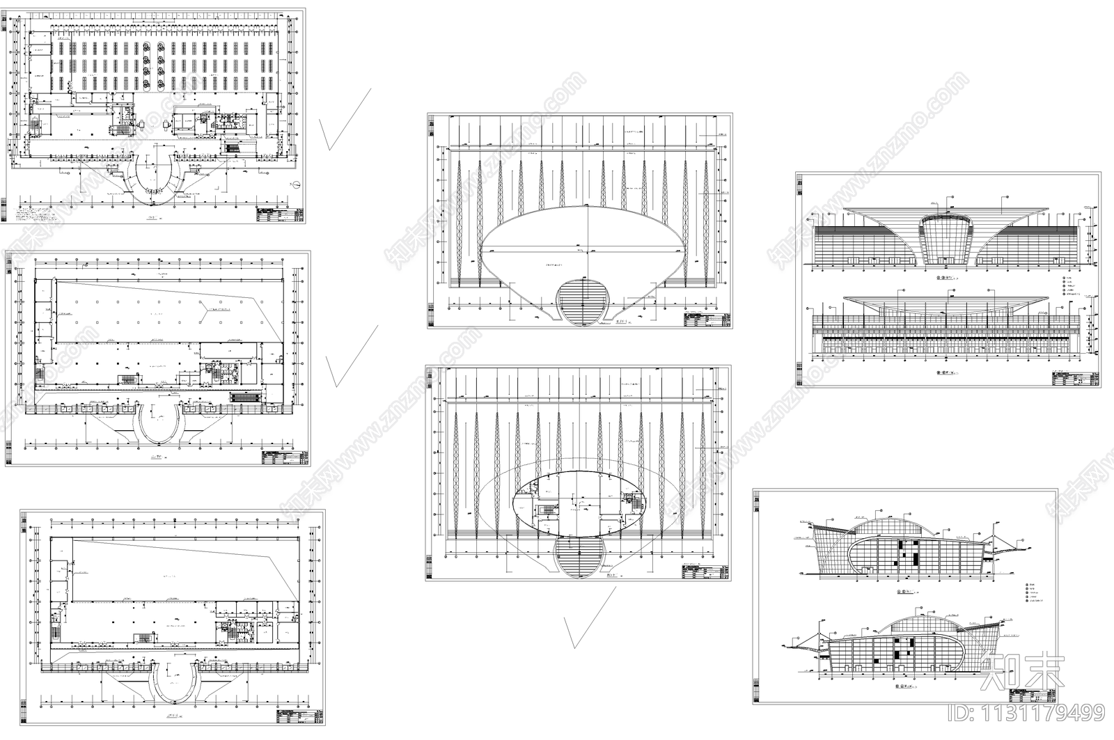 昌南汽车站建筑cad施工图下载【ID:1131179499】