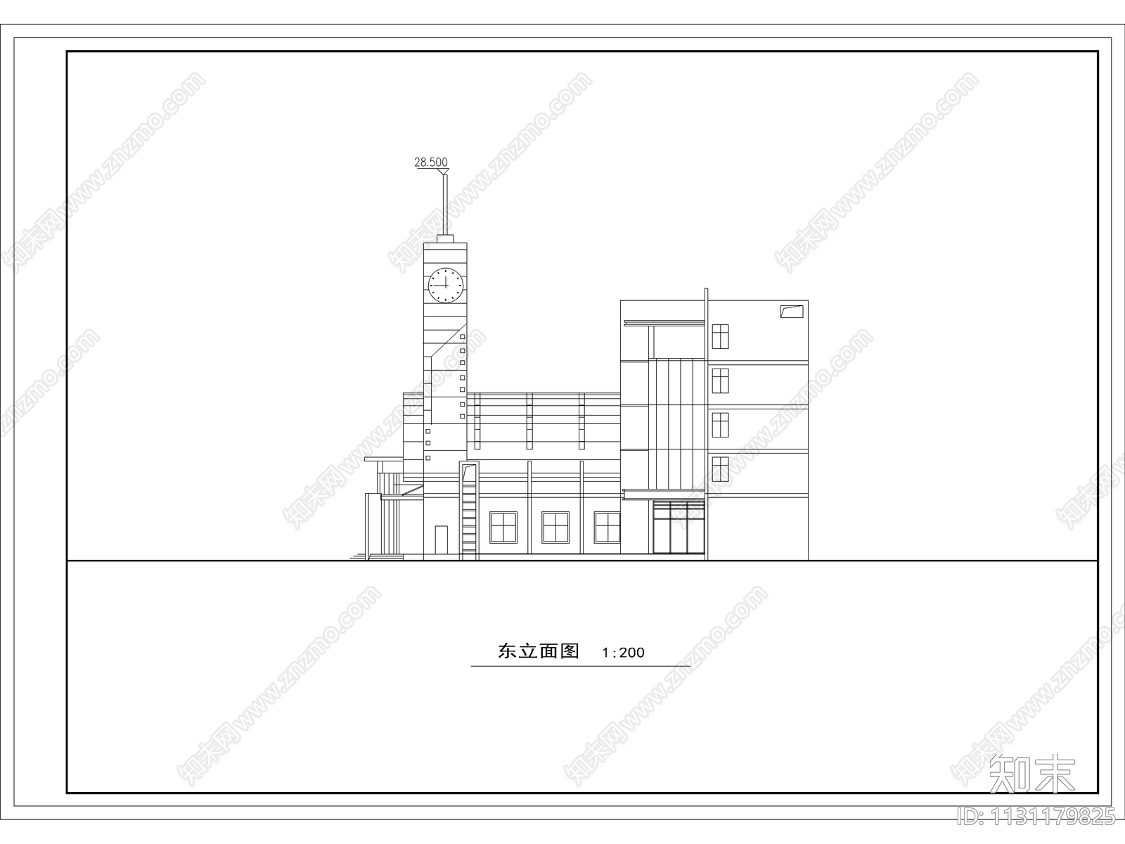 客运站建筑cad施工图下载【ID:1131179825】