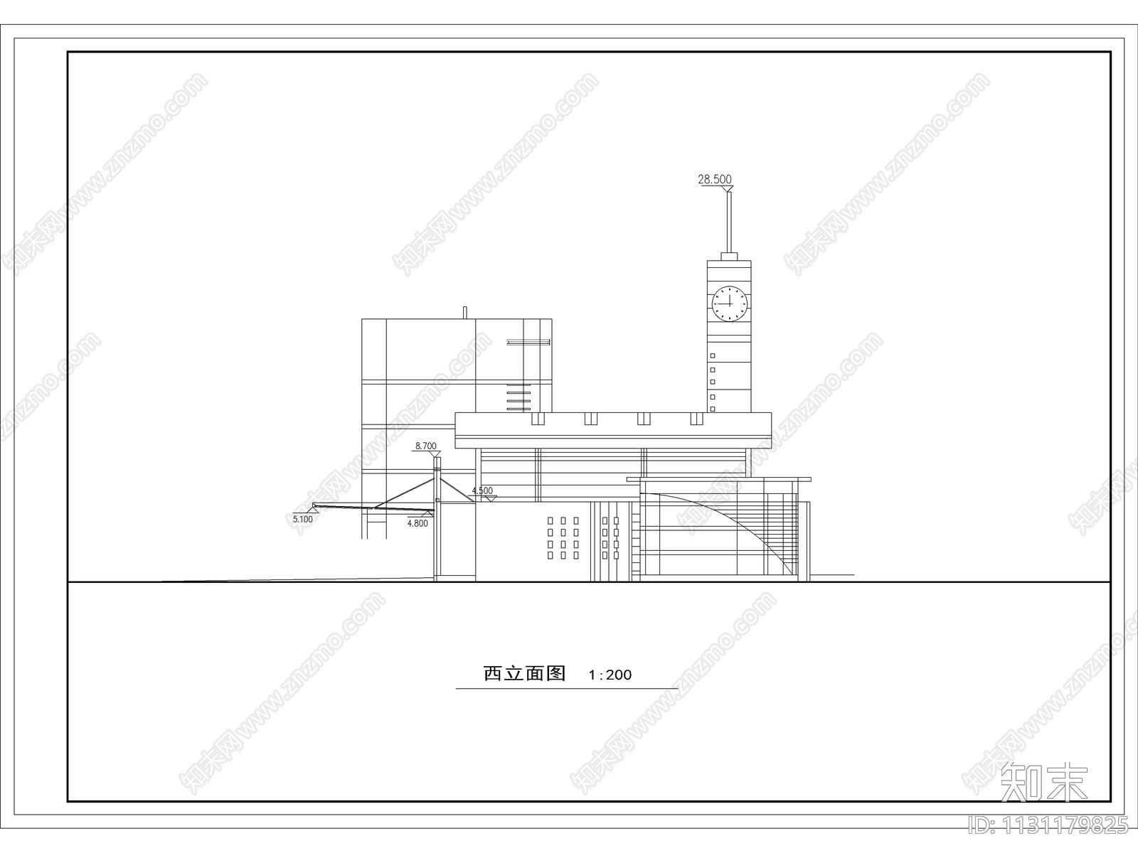 客运站建筑cad施工图下载【ID:1131179825】