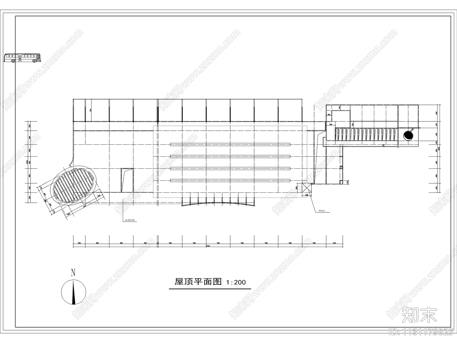 客运站建筑cad施工图下载【ID:1131179825】