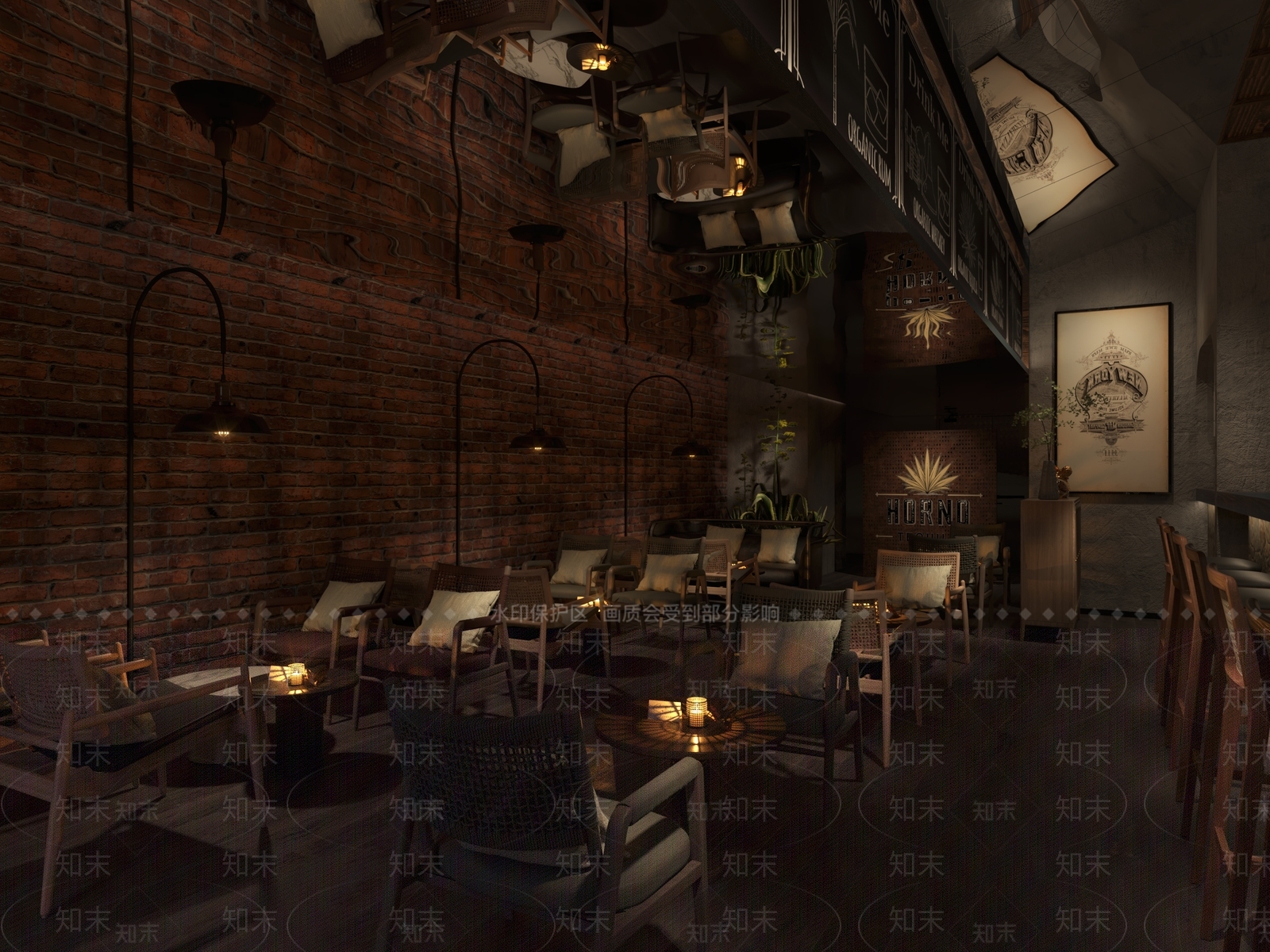 现代酒吧3D模型下载【ID:1131180036】