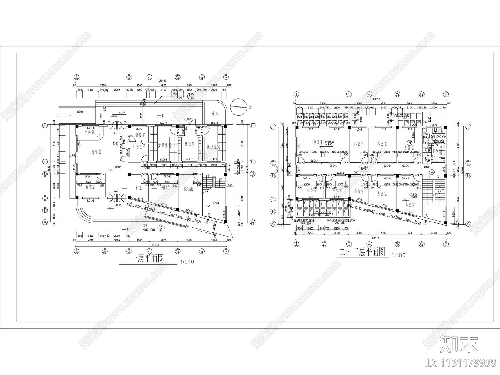 小型汽车站建筑施工图下载【ID:1131179938】