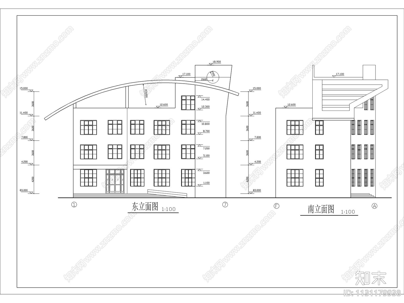 小型汽车站建筑施工图下载【ID:1131179938】