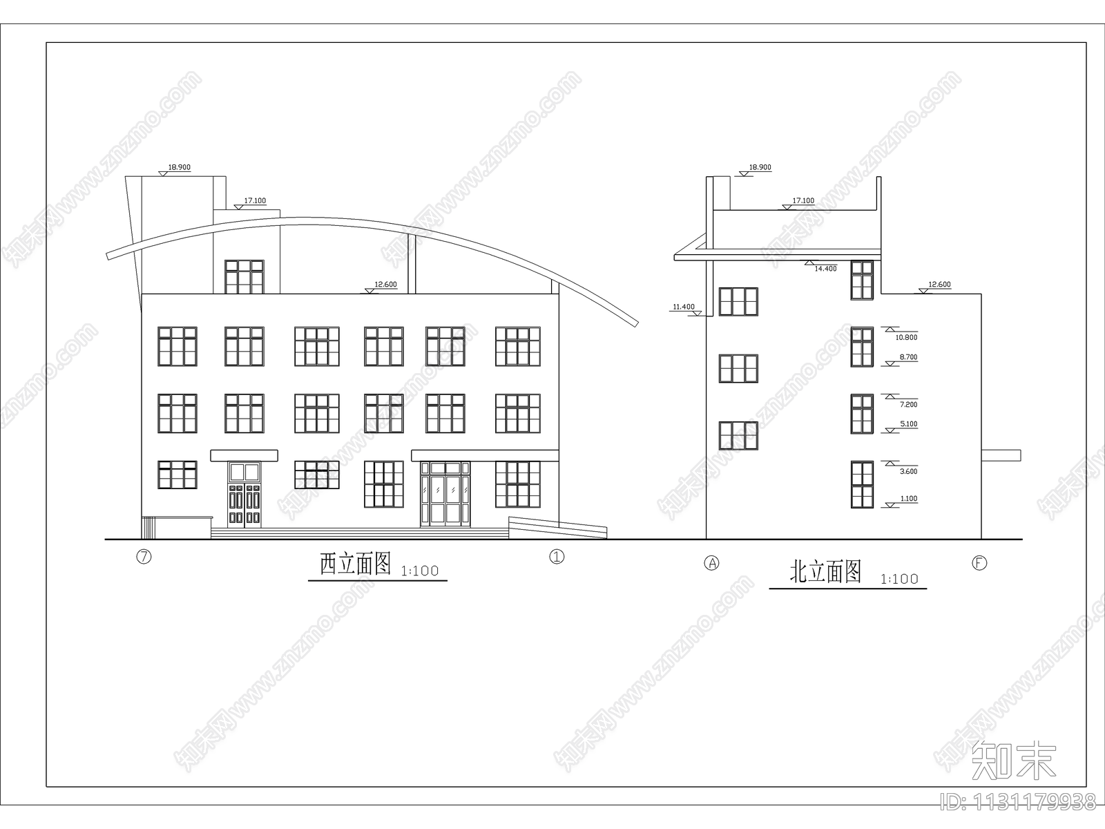 小型汽车站建筑施工图下载【ID:1131179938】