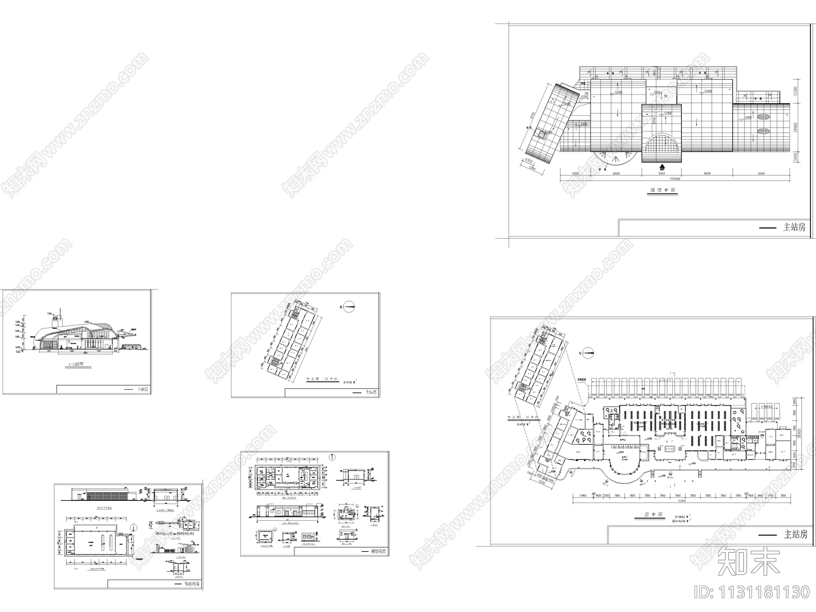 汽车站建筑施工图下载【ID:1131181130】