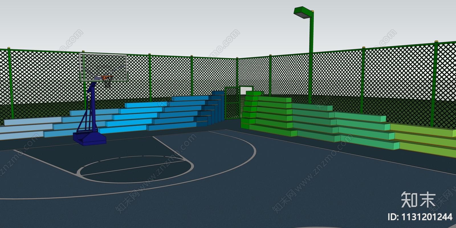 现代体育公园SU模型下载【ID:1131201244】