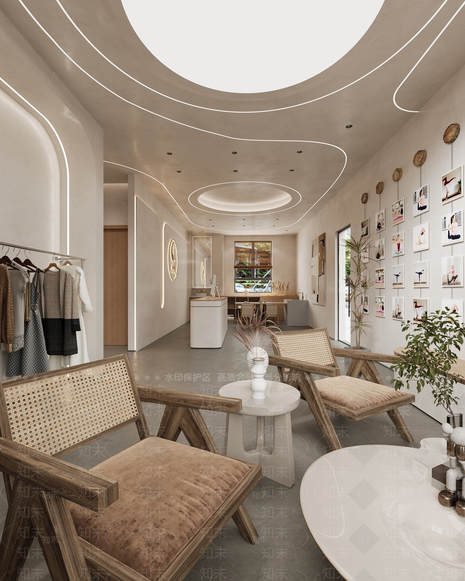 侘寂瑜伽馆3D模型下载【ID:1131202479】