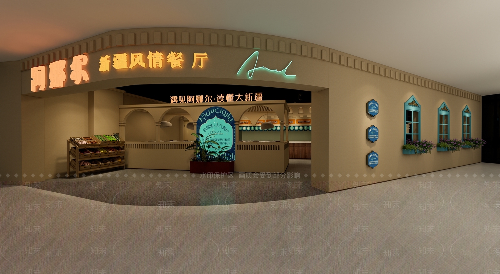 侘寂东南亚餐厅SU模型下载【ID:1222159472】