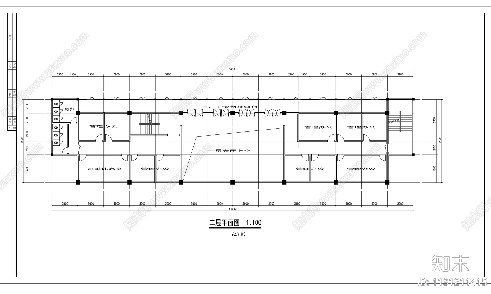 汽车站建筑CADcad施工图下载【ID:1131211415】