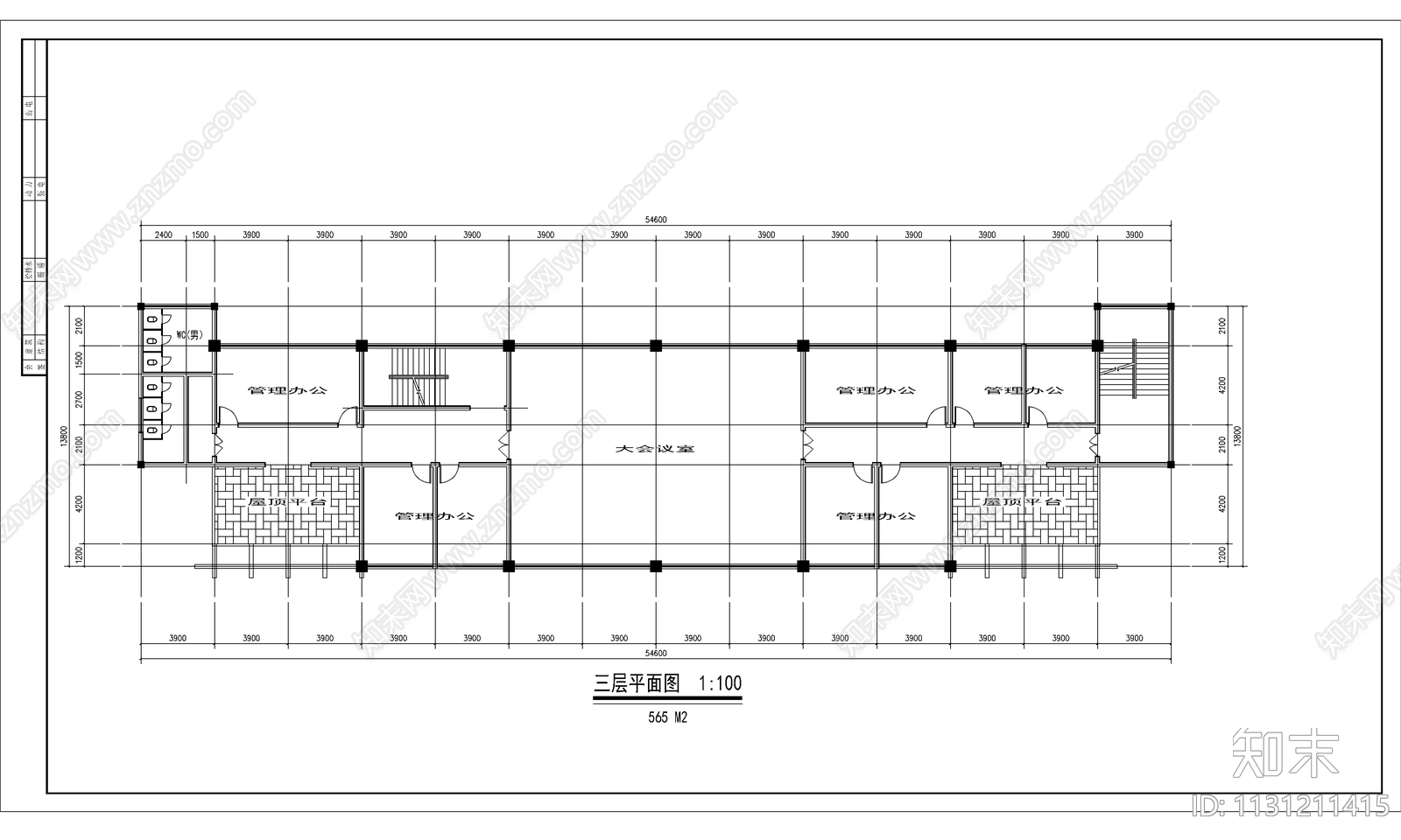 汽车站建筑CADcad施工图下载【ID:1131211415】