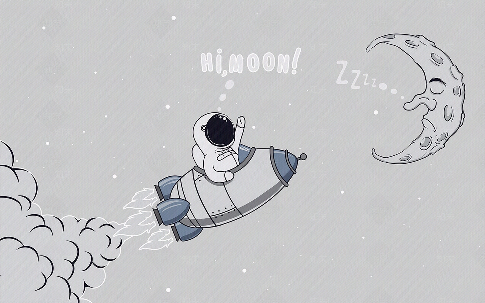 儿童房太空卡通壁画贴图下载【ID:1131232081】