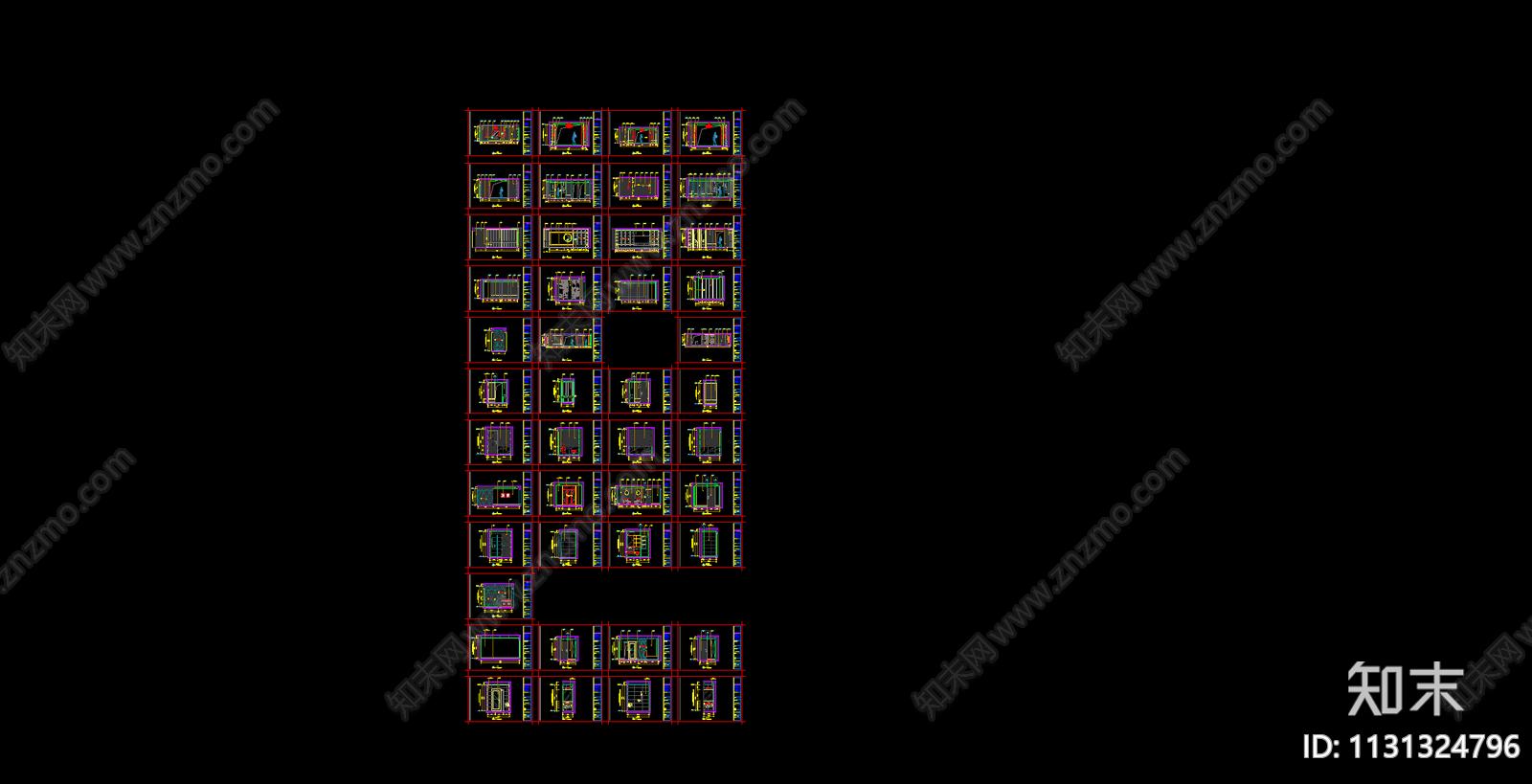 别墅全套效果图cad施工图下载【ID:1131324796】