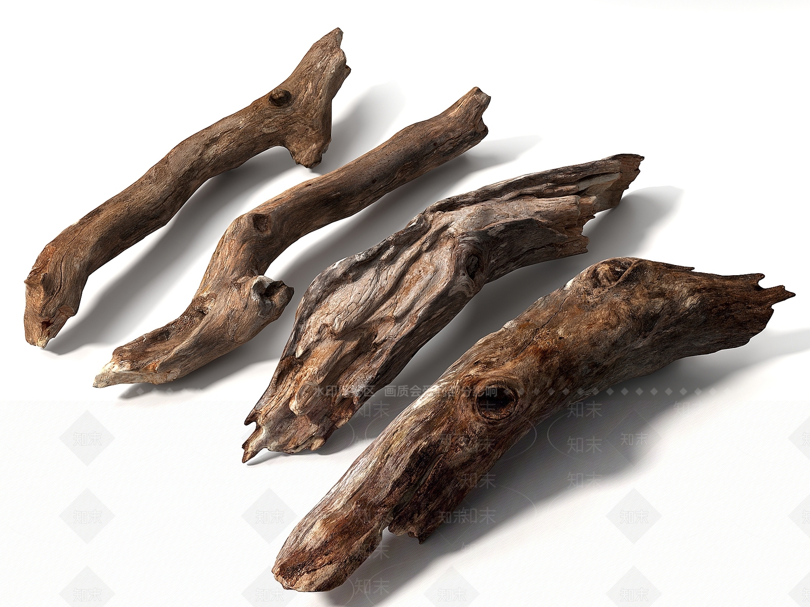 枯木头3D模型下载【ID:1131239510】