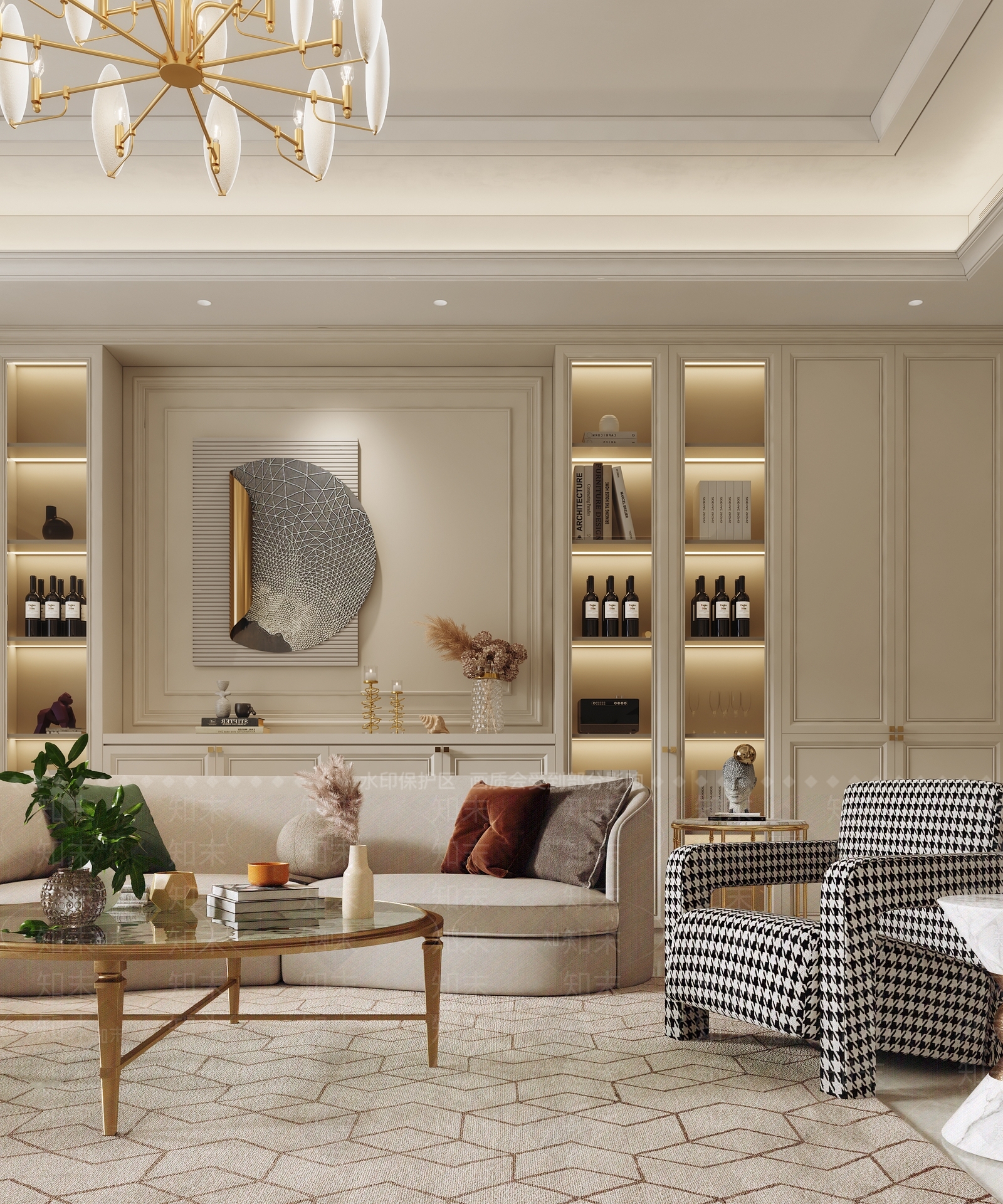 简欧酒店餐厅3D模型下载【ID:1222015174】
