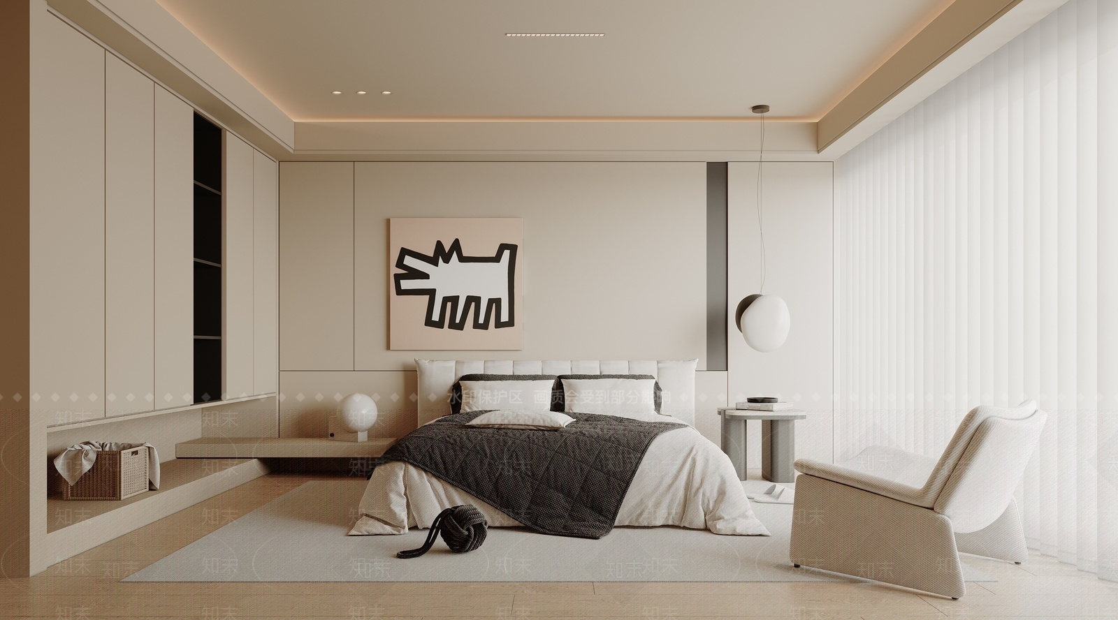 现代家居卧室3D模型下载【ID:1131246458】