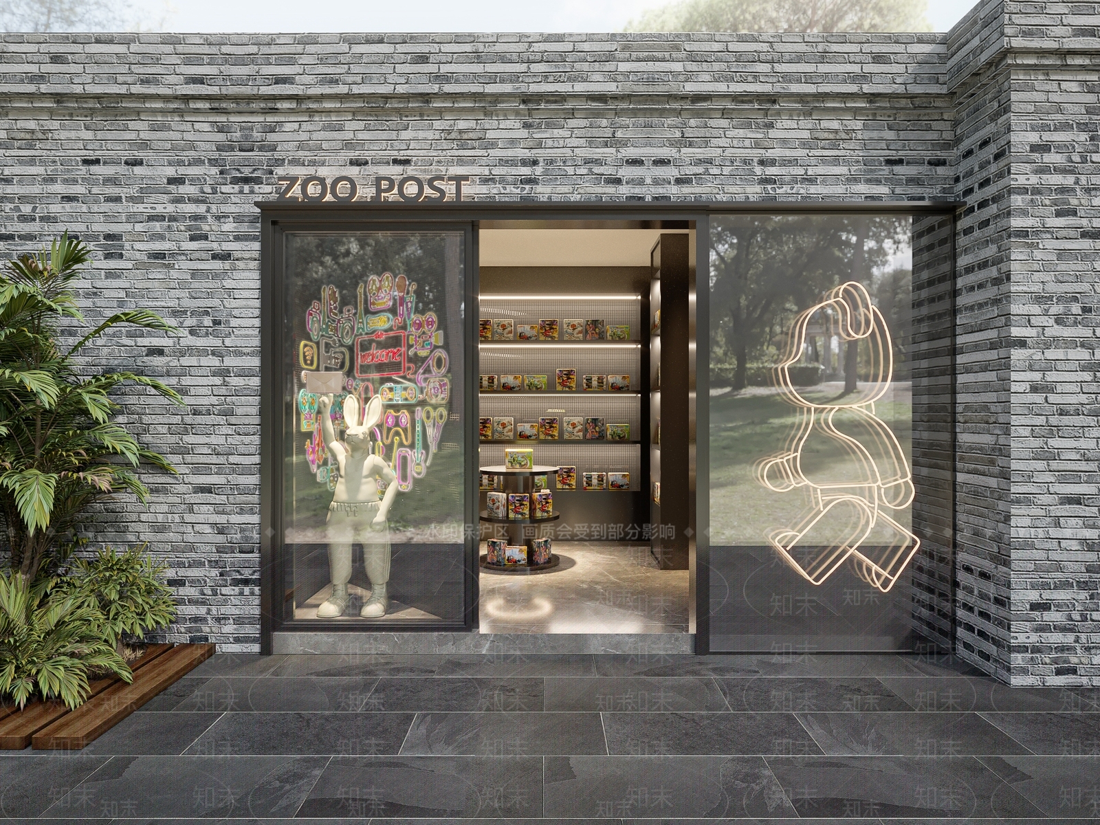 现代礼品店门头3D模型下载【ID:1131253186】_知末3d模型网