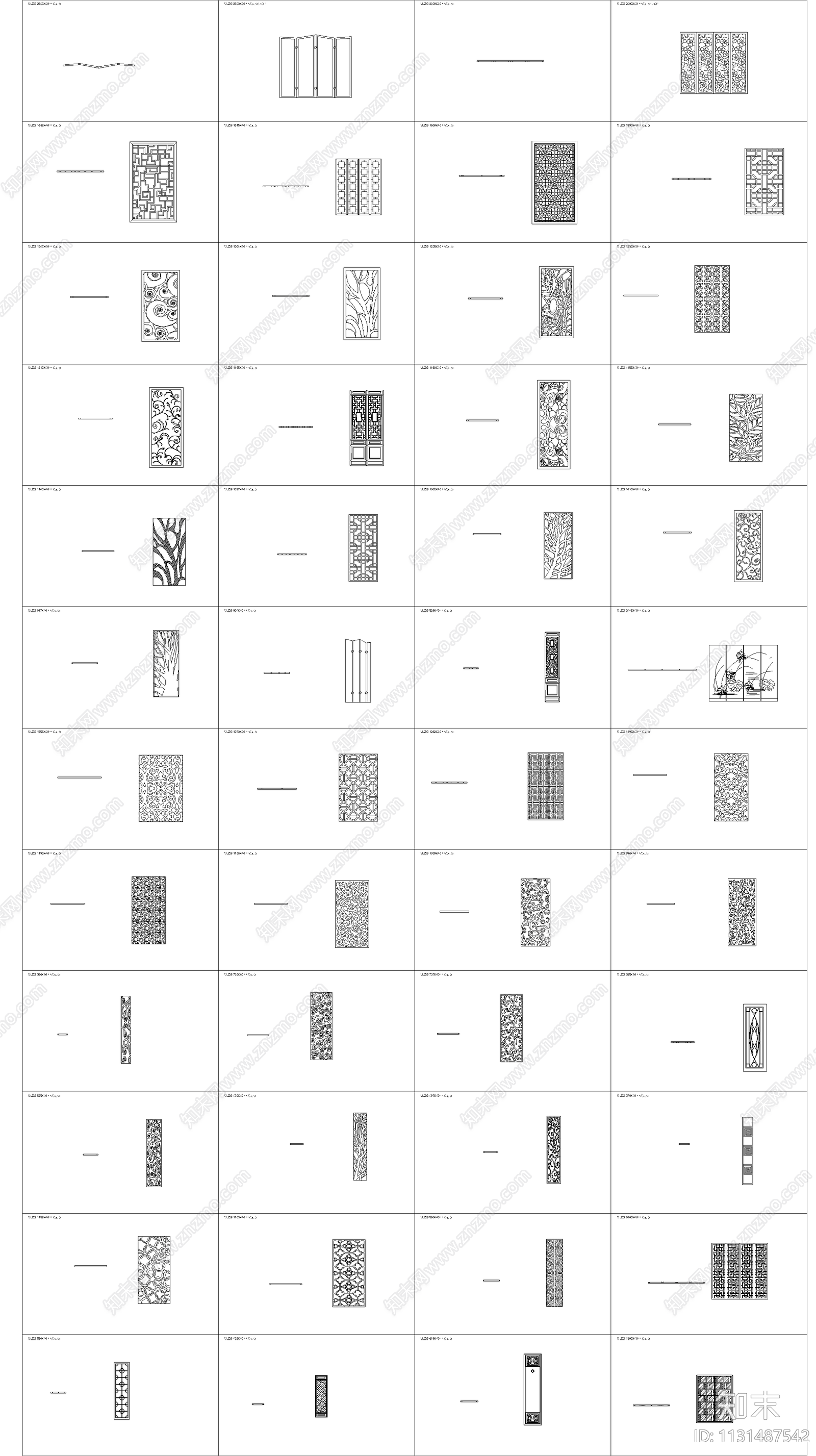 室内隔断cad施工图下载【ID:1131487542】