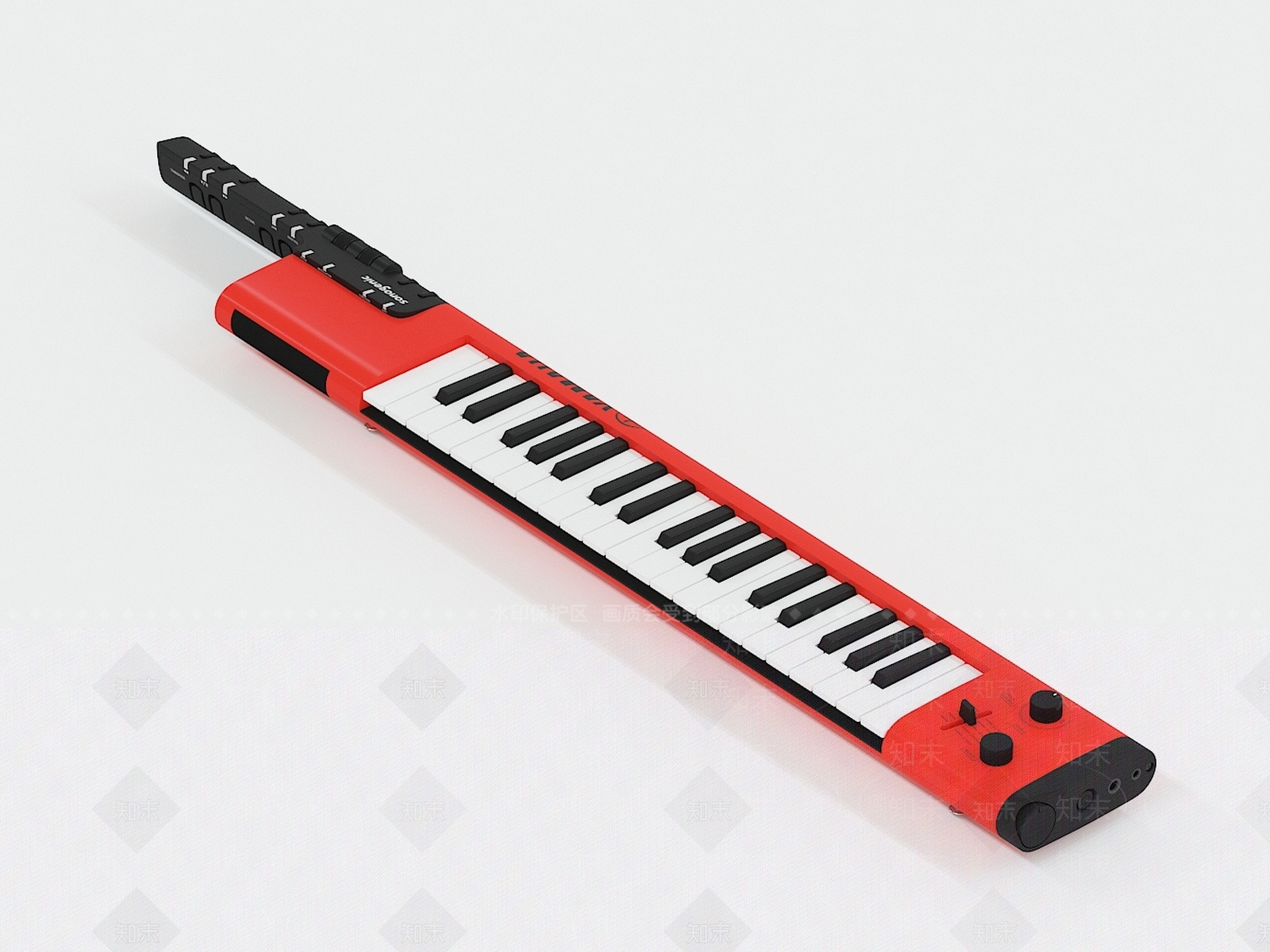 现代迷你电子琴3D模型下载【ID:1131276423】