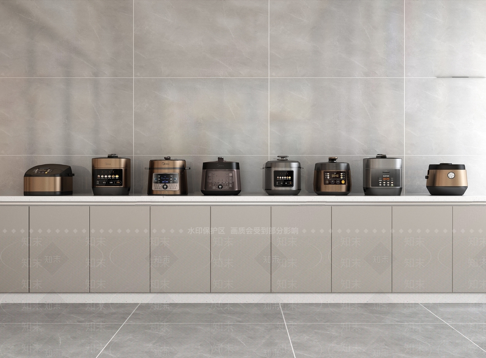 电饭煲组合SU模型下载【ID:1131281743】