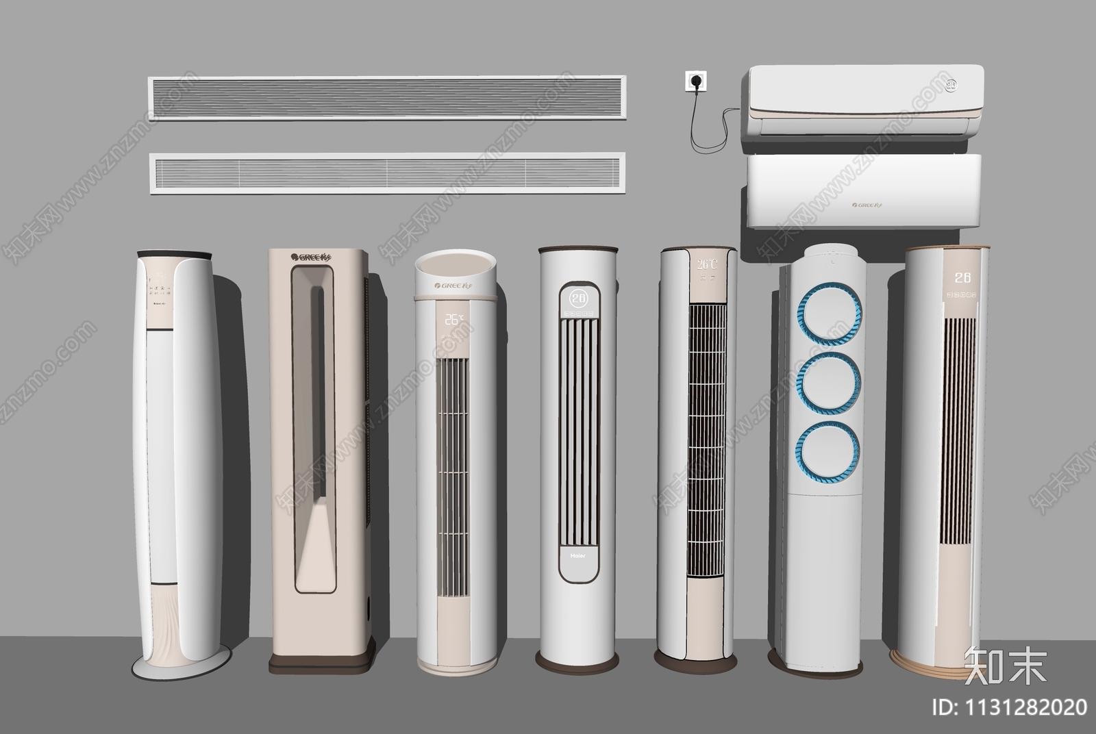 空调组合SU模型下载【ID:1131282020】