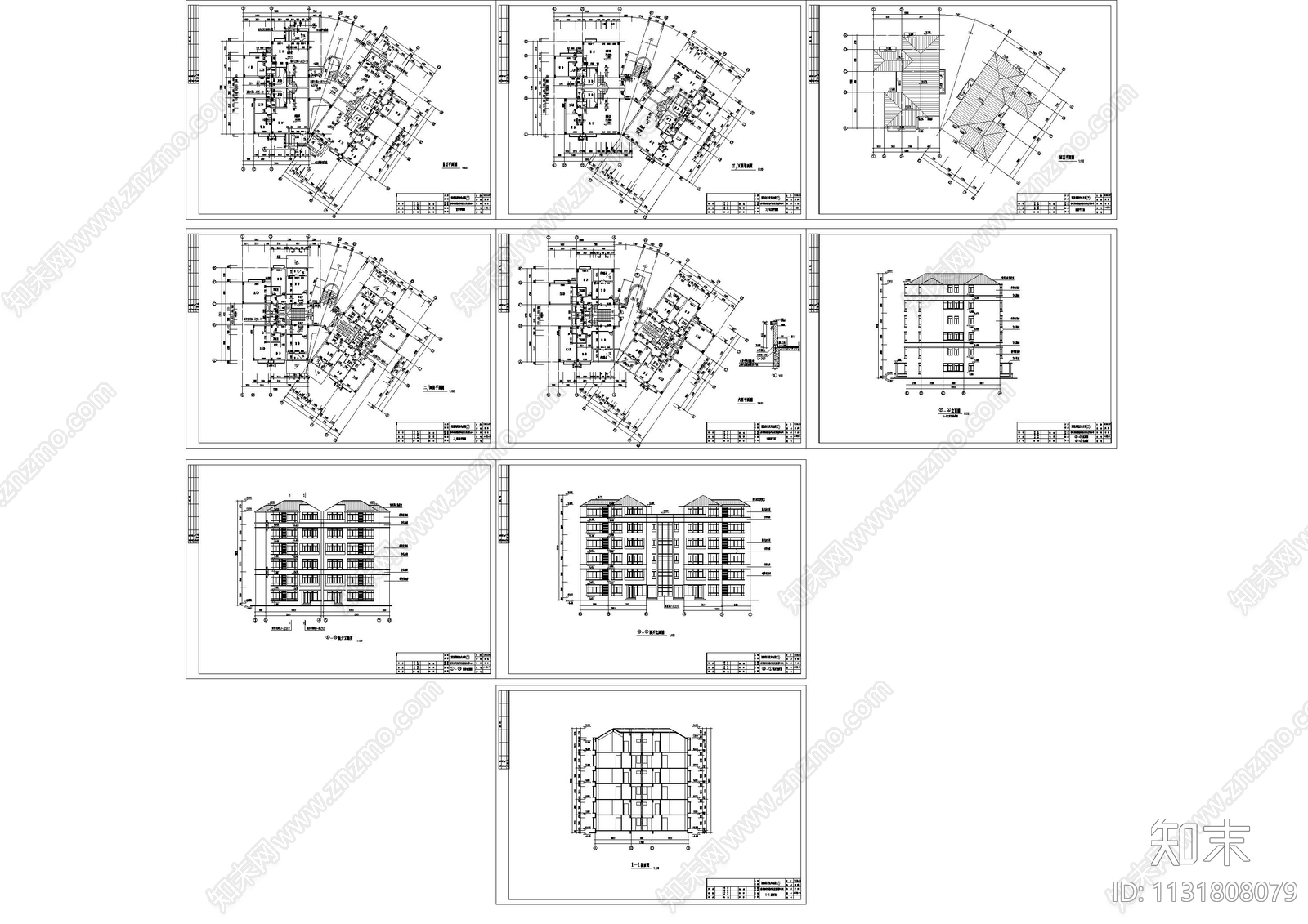 广州花园复式公寓建筑cad施工图下载【ID:1131808079】