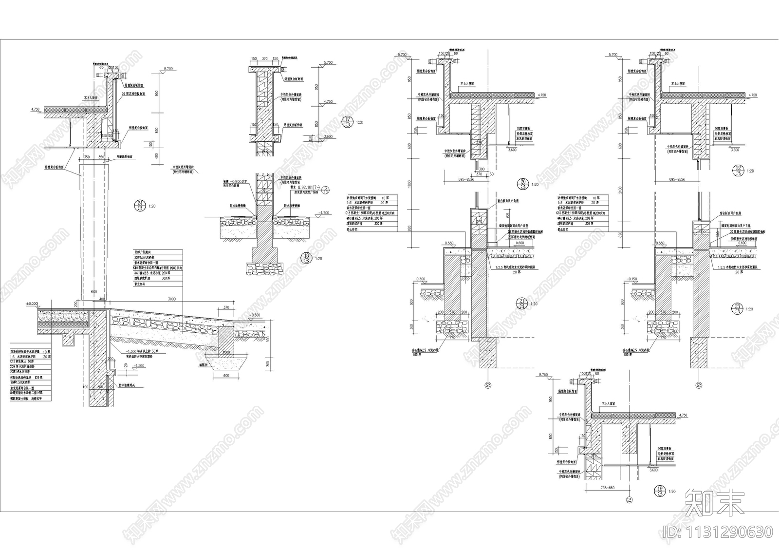 会所建筑cad施工图下载【ID:1131290630】