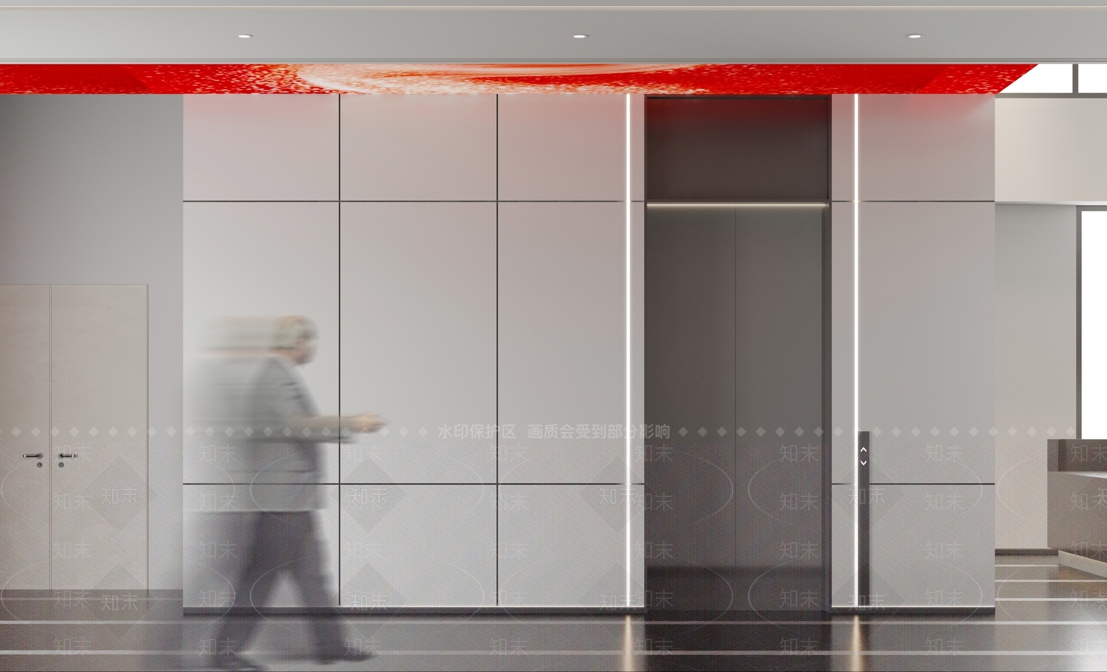 现代极简公司大堂3D模型下载【ID:1131292346】