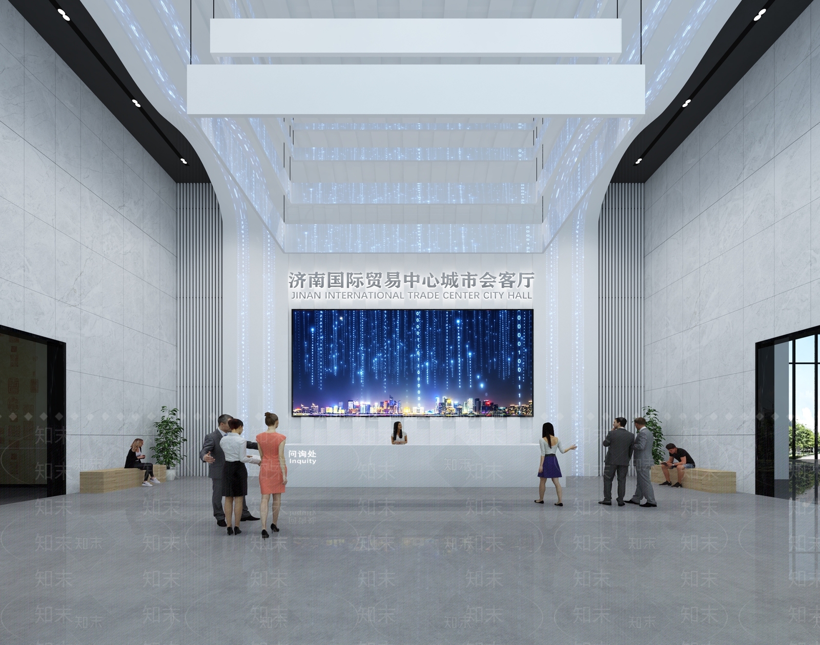 现代城市会客厅3D模型下载【ID:1131298373】