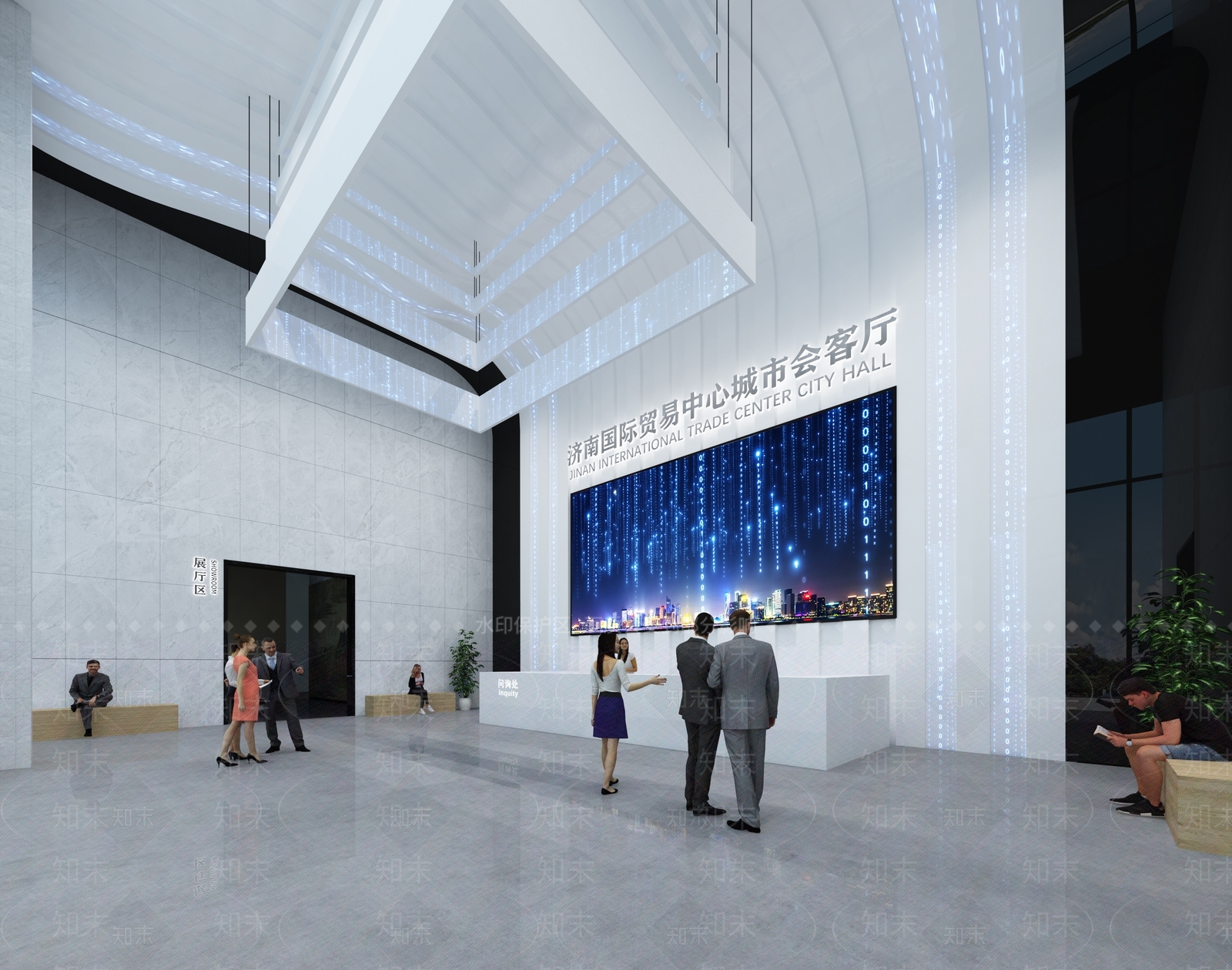 现代城市会客厅3D模型下载【ID:1131298373】