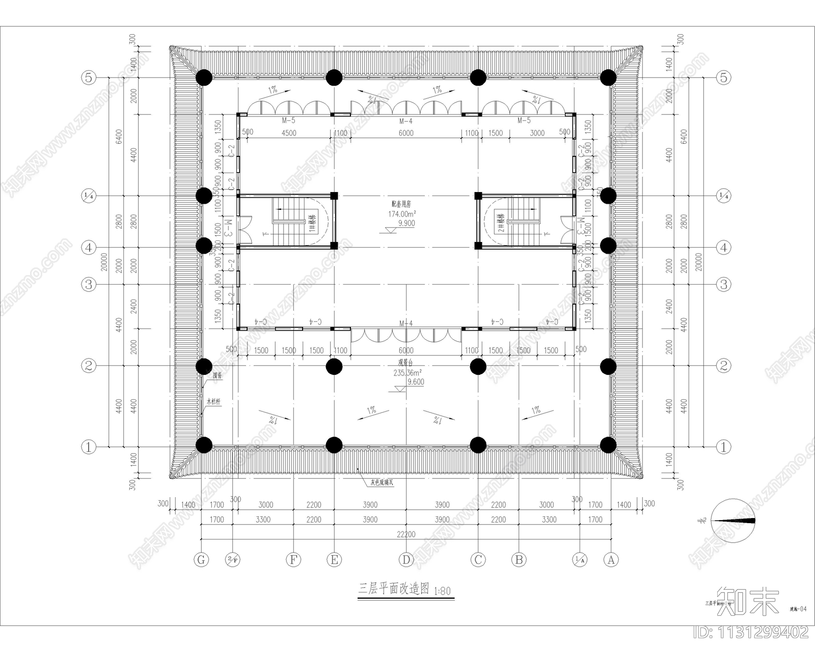 古建筑寺庙cad施工图下载【ID:1131299402】