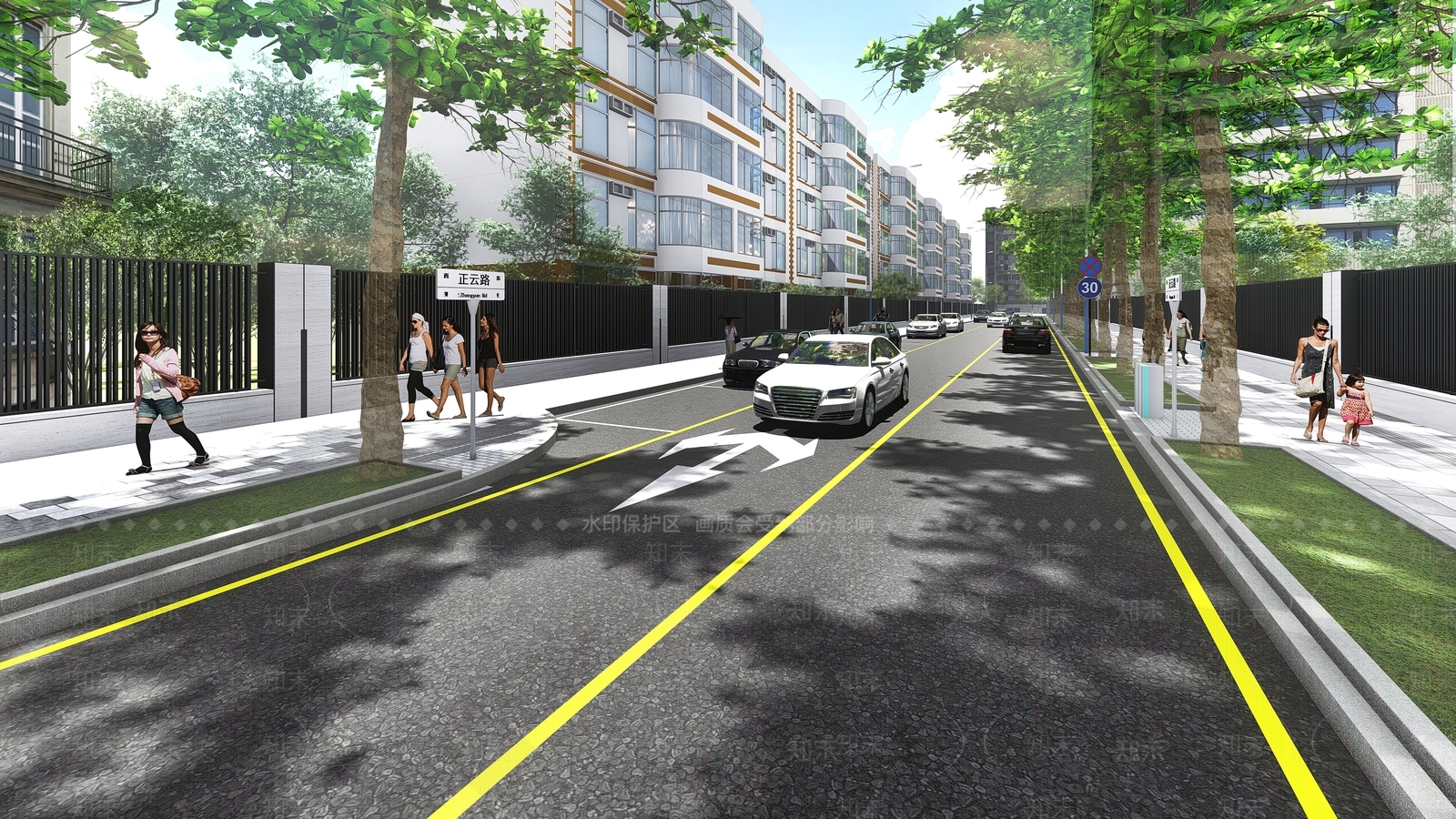 现代道路SU模型下载【ID:1131304701】
