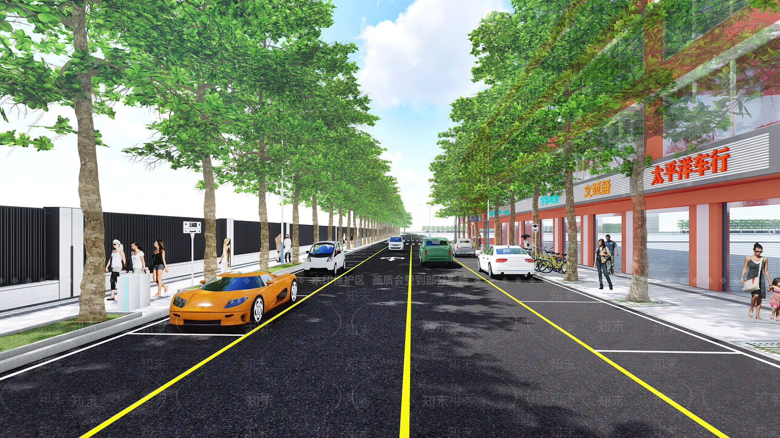 现代道路SU模型下载【ID:1131304701】