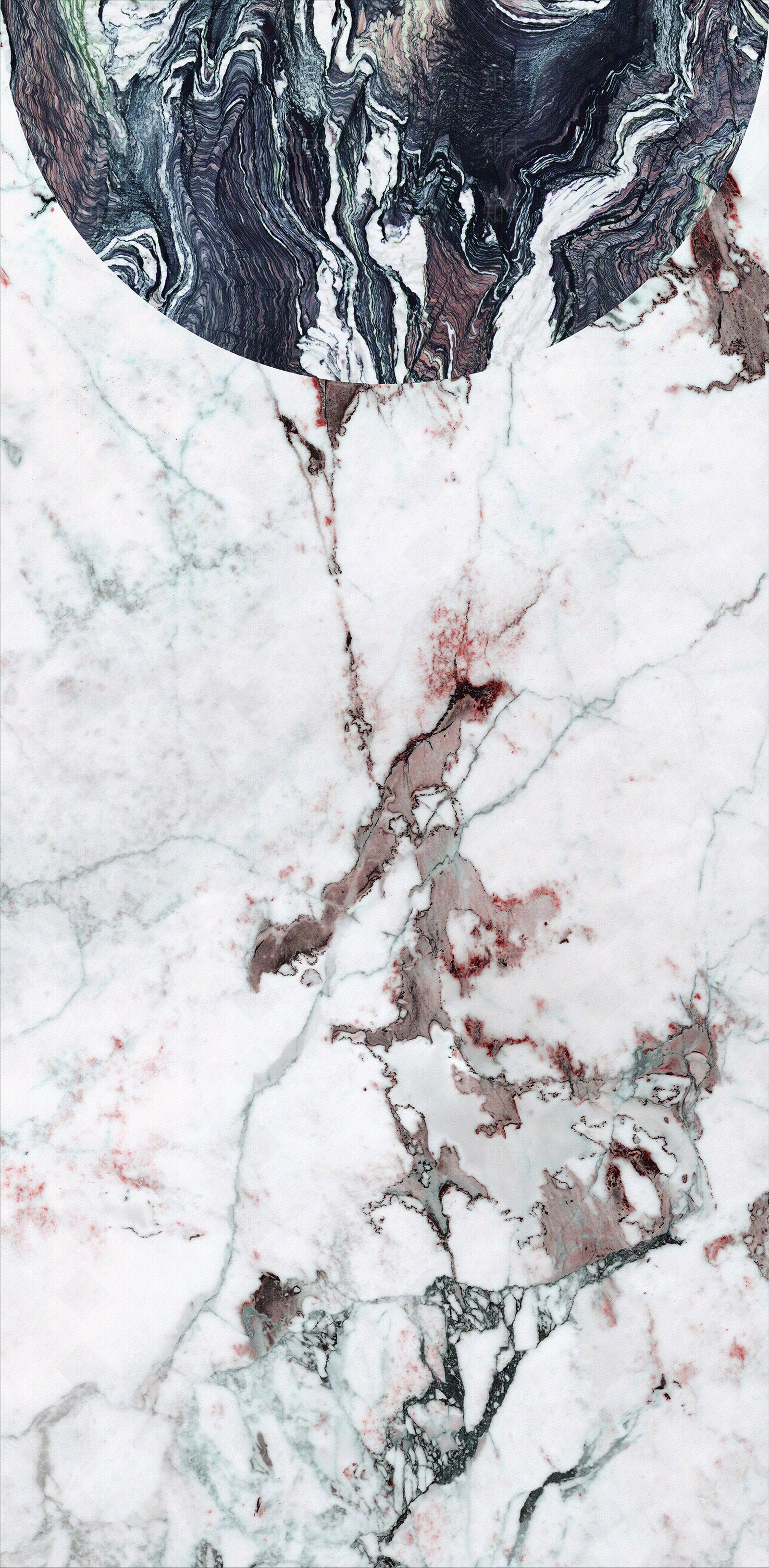 IMOLA蜜蜂深灰色奢石白色石材瓷砖贴图下载【ID:1131315067】