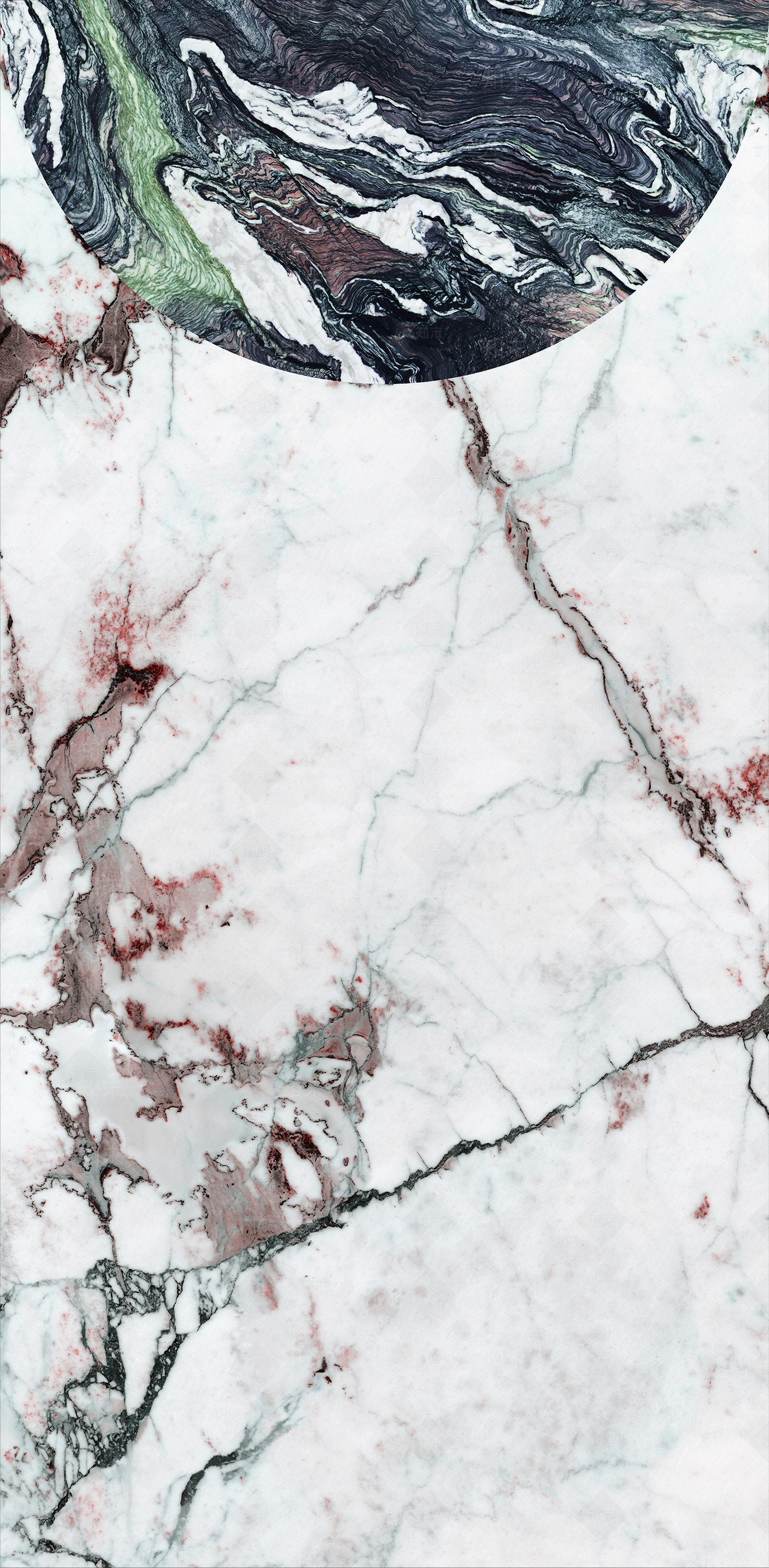 IMOLA蜜蜂深灰色奢石白色石材瓷砖贴图下载【ID:1131315105】