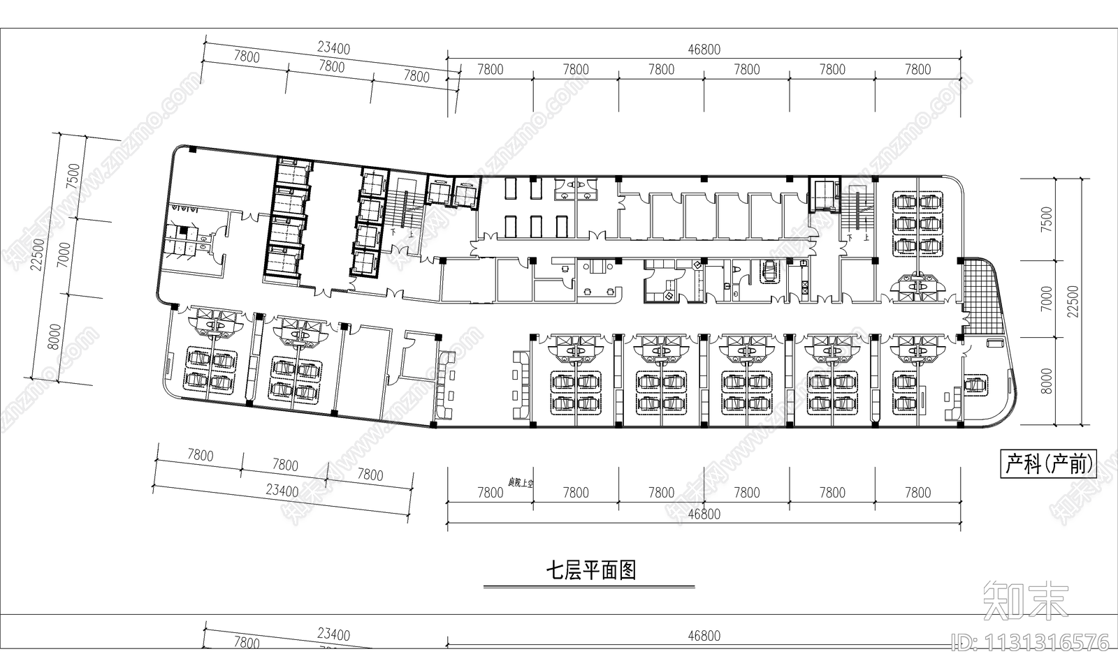 现代人民医院住院综合楼建筑cad施工图下载【ID:1131316576】