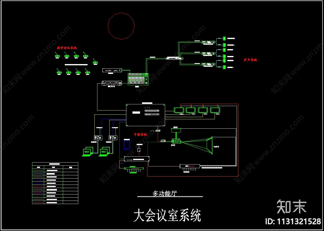 办公大厅智能化cad施工图下载【ID:1131321528】