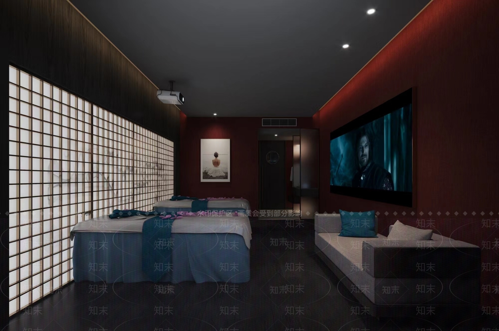 新中式足浴店3D模型下载【ID:1131329462】