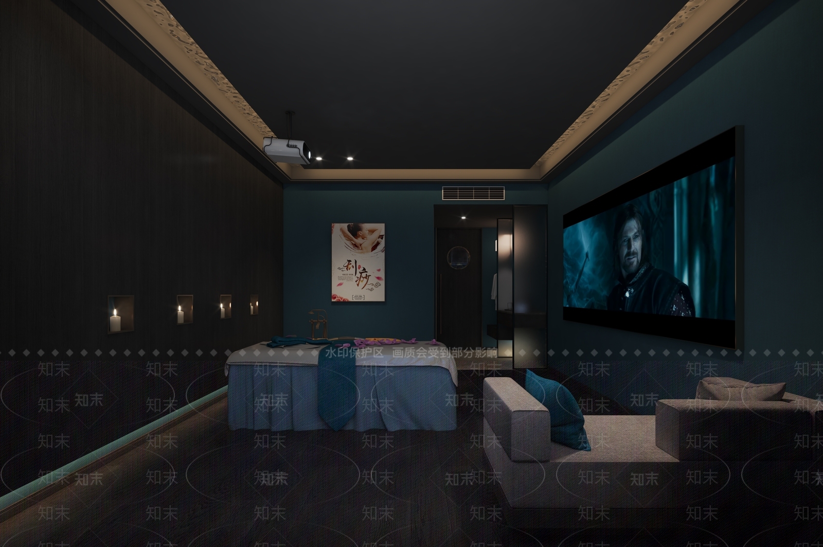 新中式足浴店3D模型下载【ID:1131329462】
