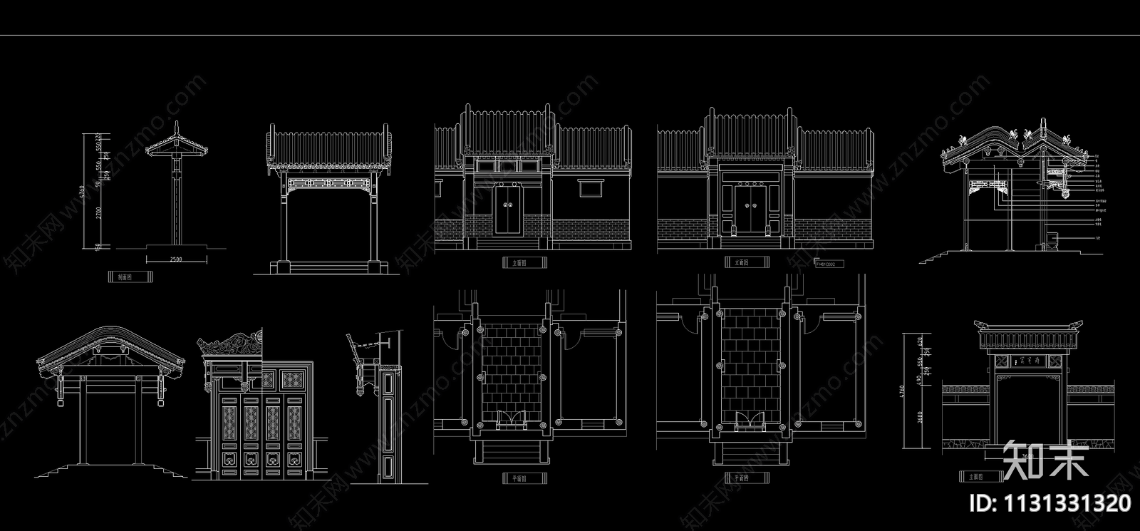 超全中式家具cad施工图下载【ID:1131331320】