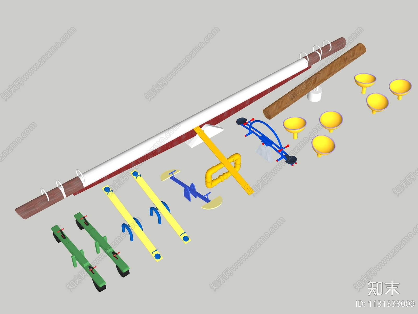 儿童器材SU模型下载【ID:1131338009】