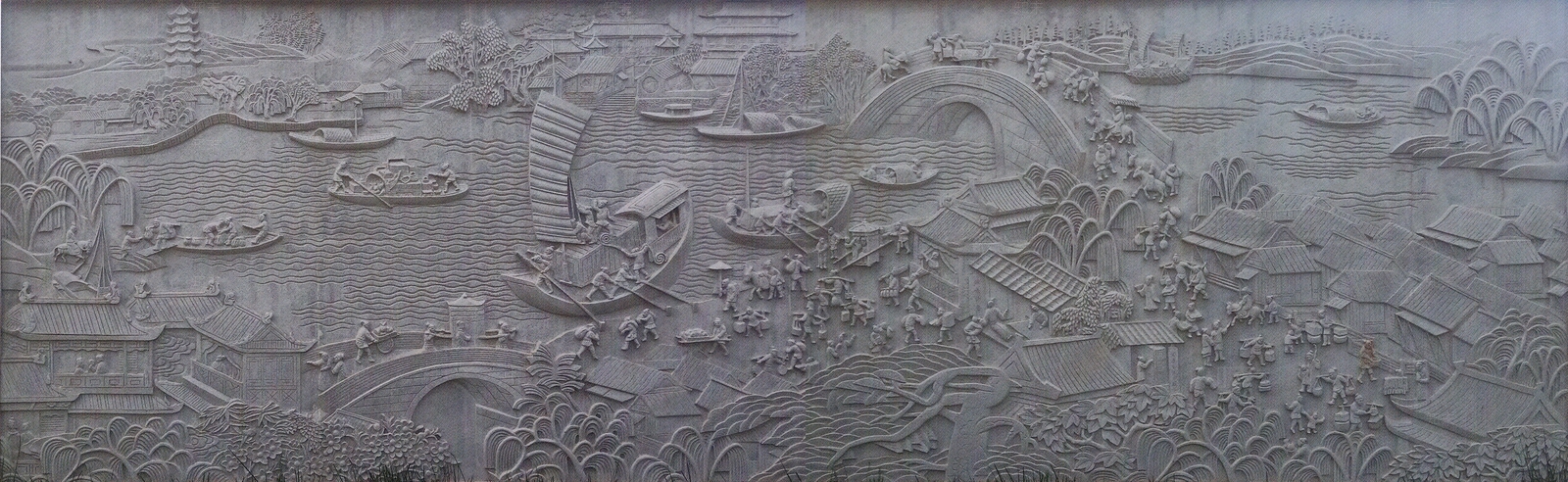 清明上河图石雕贴图下载【ID:1131347969】