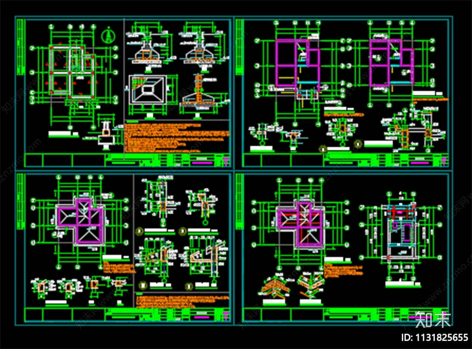 现代简约风格别墅建筑cad施工图下载【ID:1131825655】