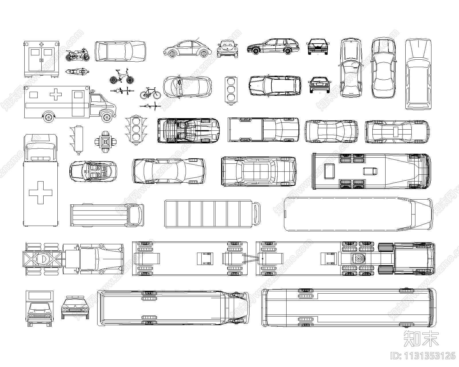 交通工具车施工图下载【ID:1131353126】