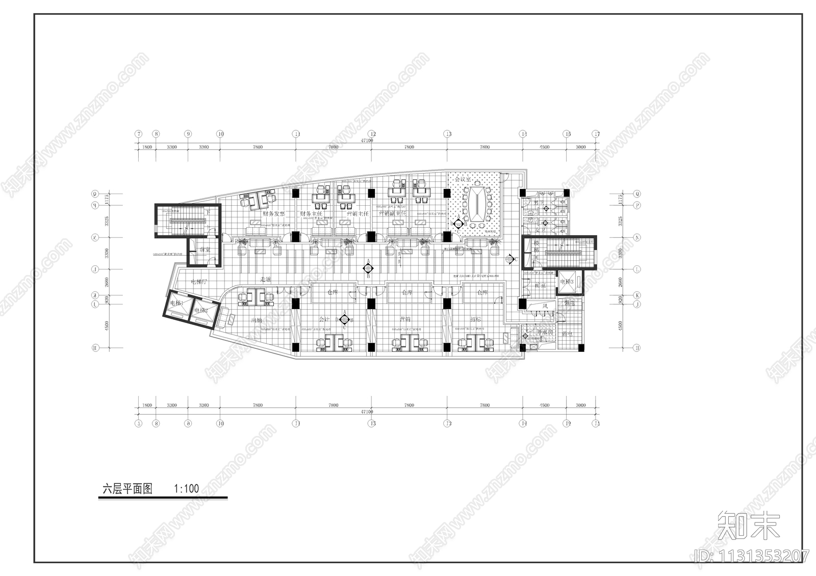 大型电力调度中心装饰cad施工图下载【ID:1131353207】